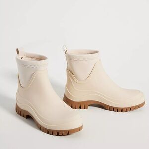Sam Edelman Cream Ankle Boots